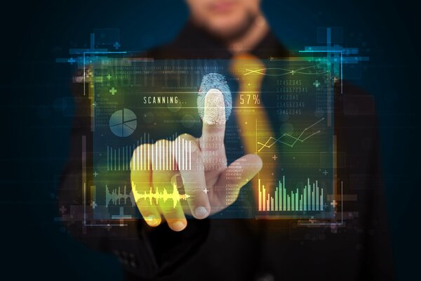 Biometric touch lock finger scan