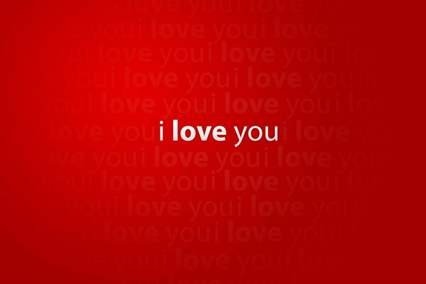 I love you in English