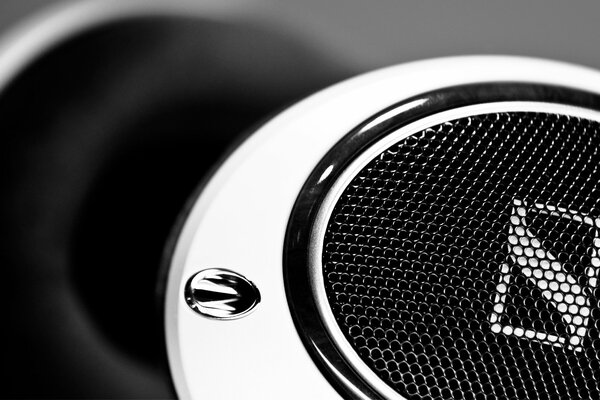 Cool headphones, metal and beauty!