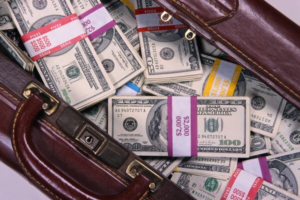 A bag full of dollars is an impossible dream of wealth