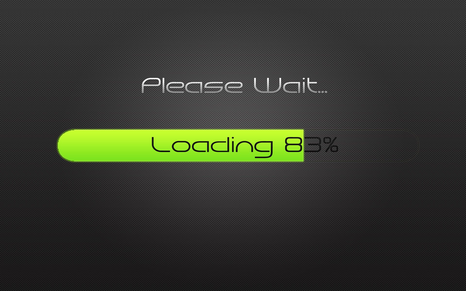 please wait 83% the inscription minimalism download words text easy contrast white style the idea