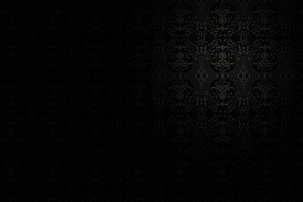 Minimalistic pattern on a black background
