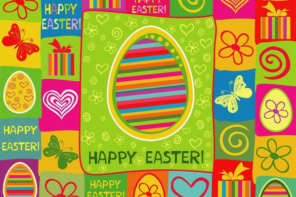 Easter holiday bright colors