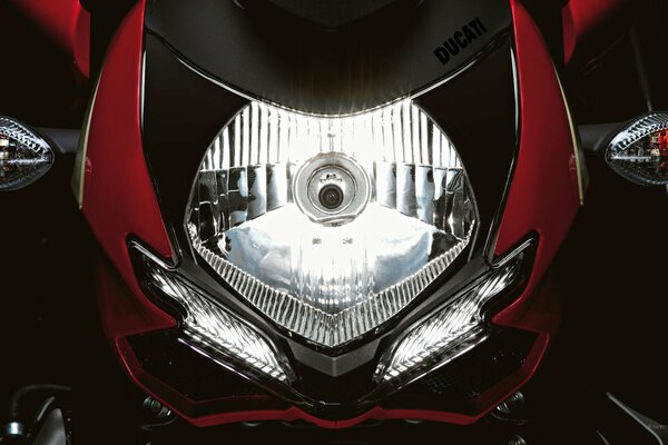 Powerful streetfighter on a motorcycle