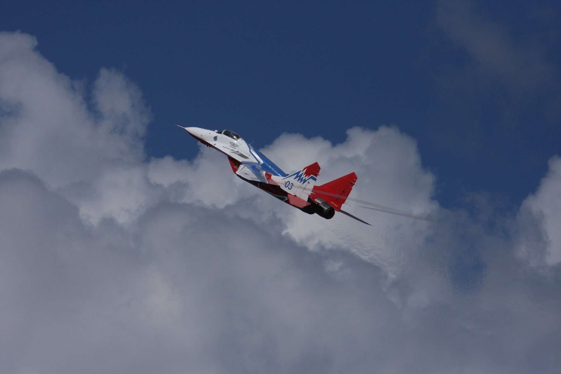 wifts of russia mig-29 mig-29 avia clouds sky airplane military aviation military equipment aviation flight