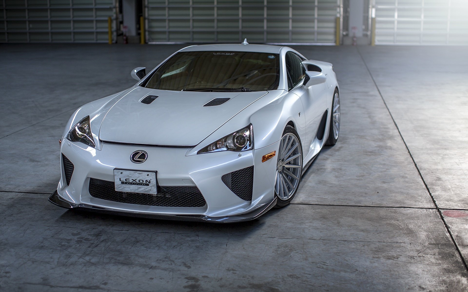 lexus lfa supercar white angar