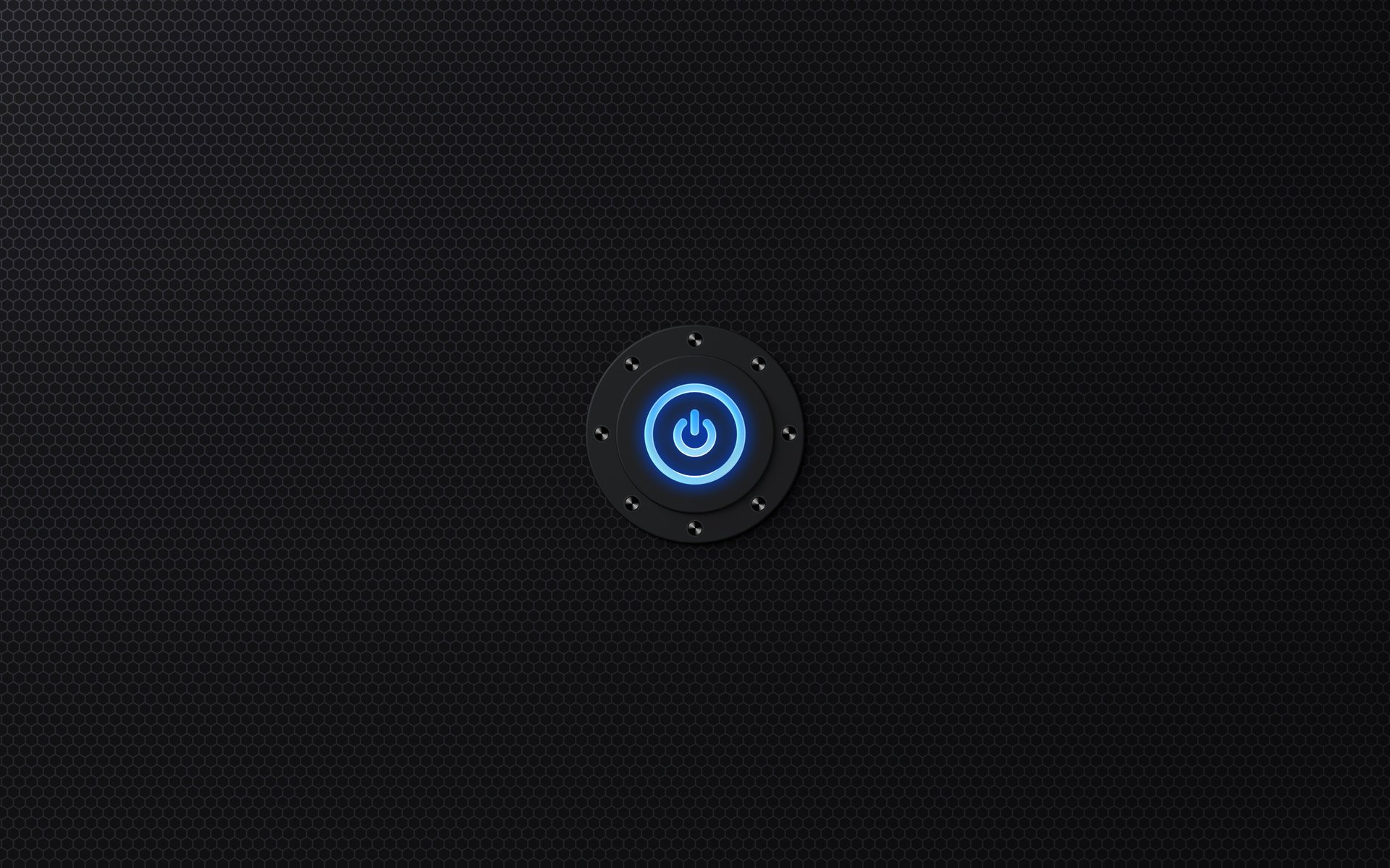 button off hexagon
