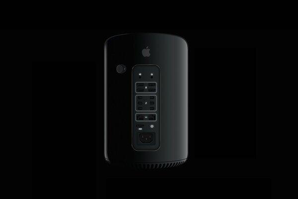 Backlight from mac pro in black