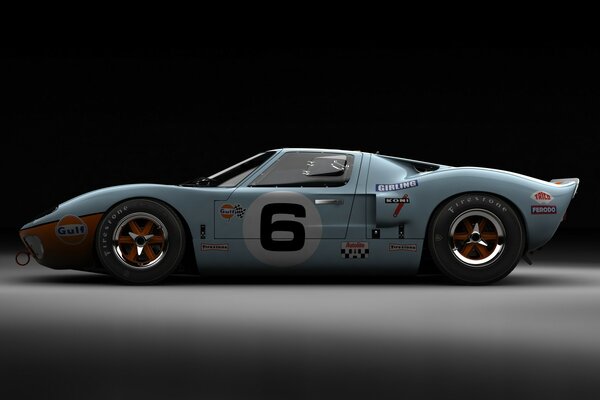 Beautiful high-speed sports car