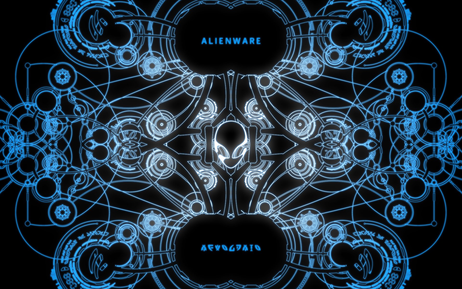 alienware dell alien abstract