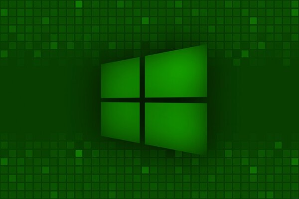 Green Microsoft Windows 8 logo