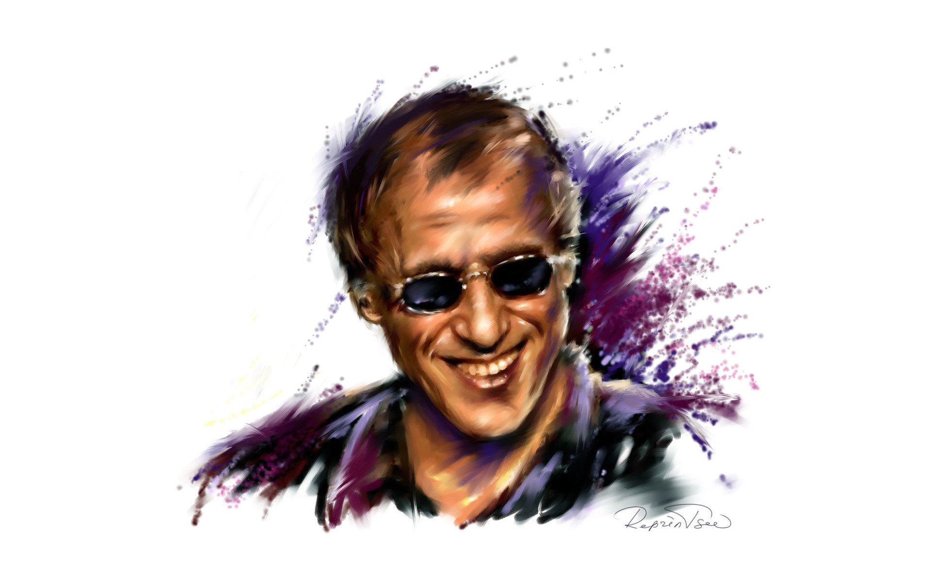 adriano celentano actor singer figure portrait actors white background glasses face