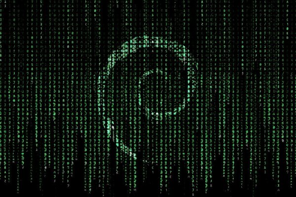 Matrix image in the form of a spiral