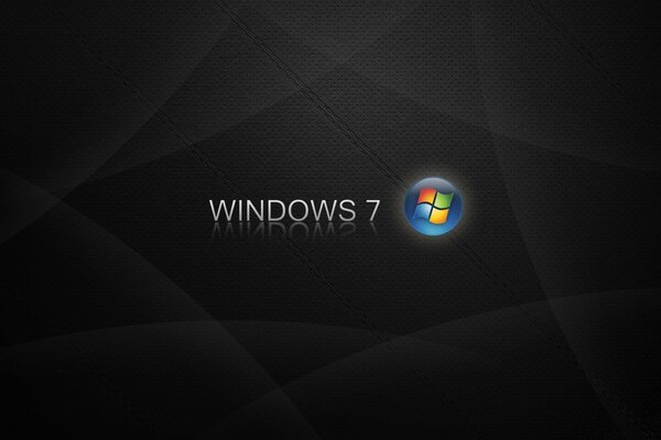 Windows Seven logo on a black background