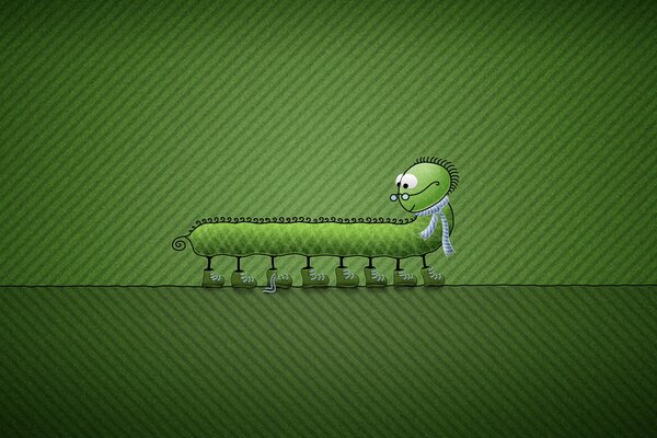 The centipede saw the untied shoelace