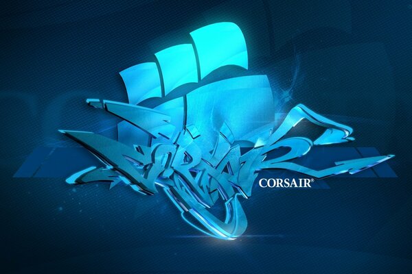 Beautiful image on a dark background of the corsair company