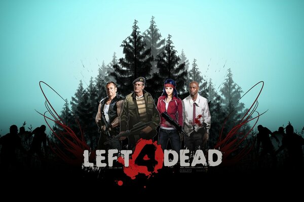 Screensaver of the game left 4 dead 2