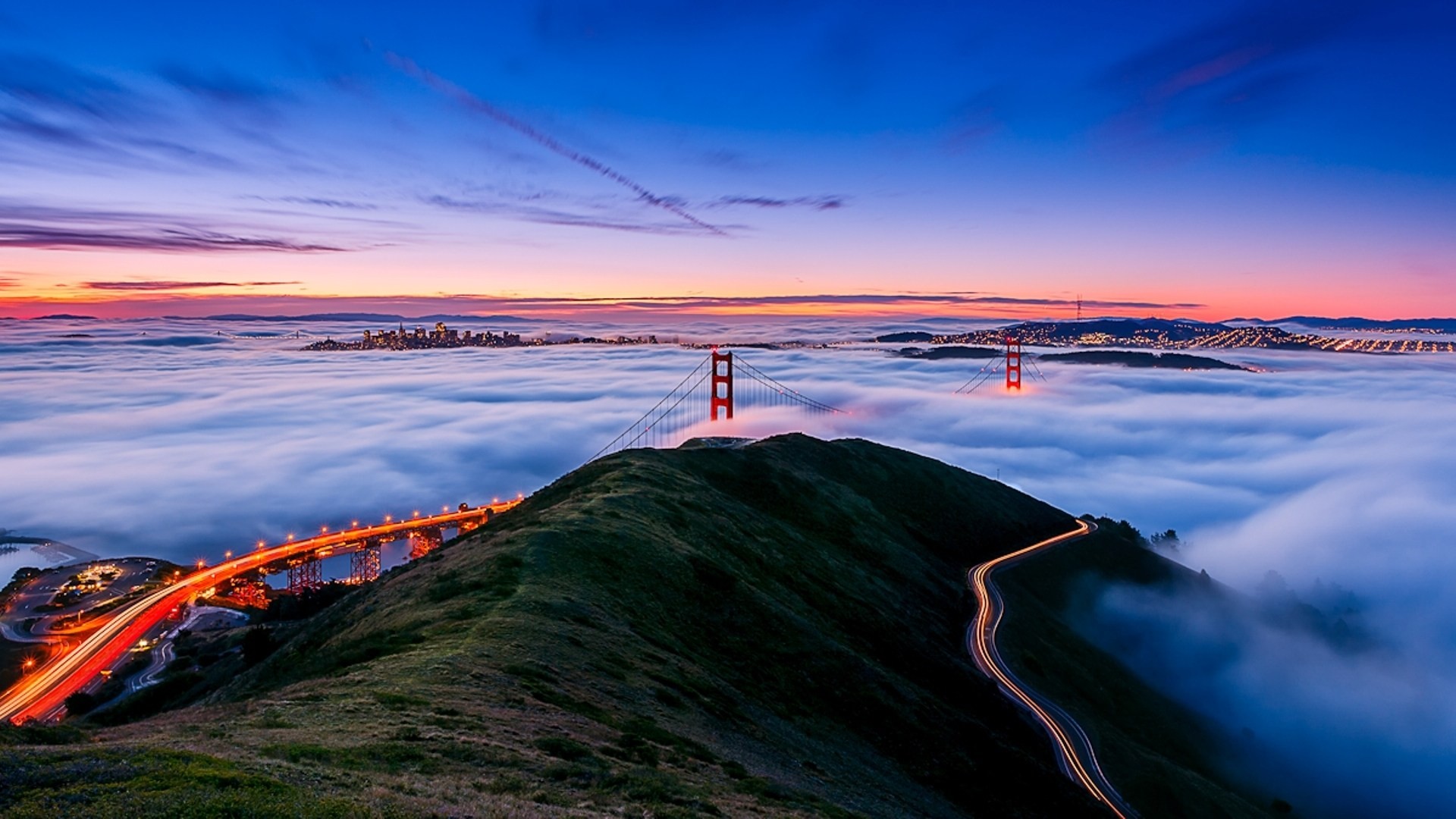 lights san francisco fog