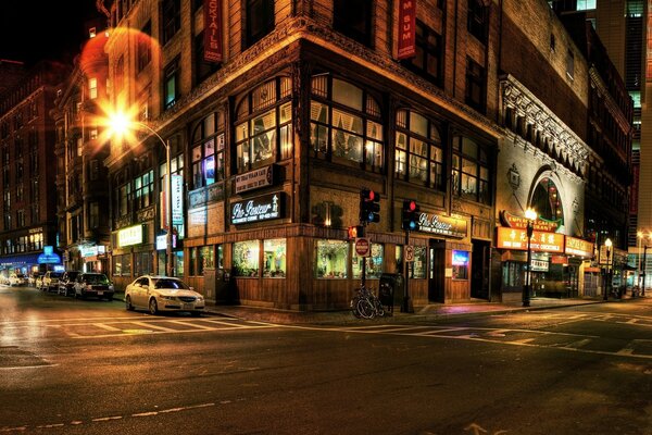 Night lights of the big city