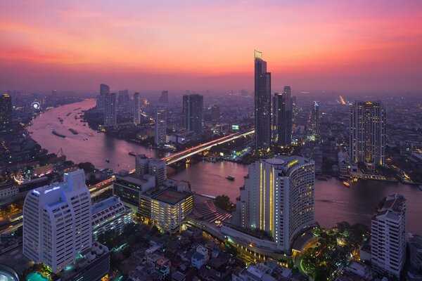 Thailand night city snapshot