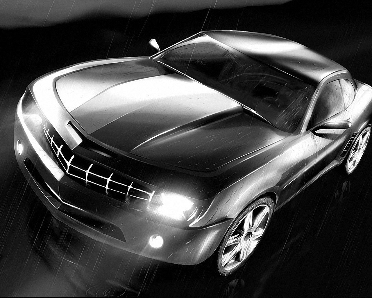 black and white concept drops rain picture