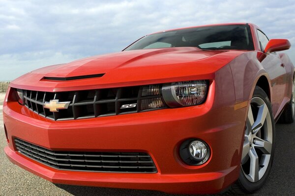 Red Chevrolet desktop wallpaper