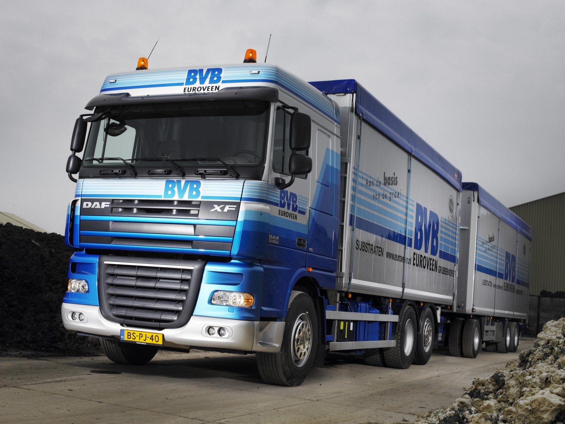 daf xf 105.410 6x2 truck trailer daf xef 105.410 tractor wallpaper trailer road train