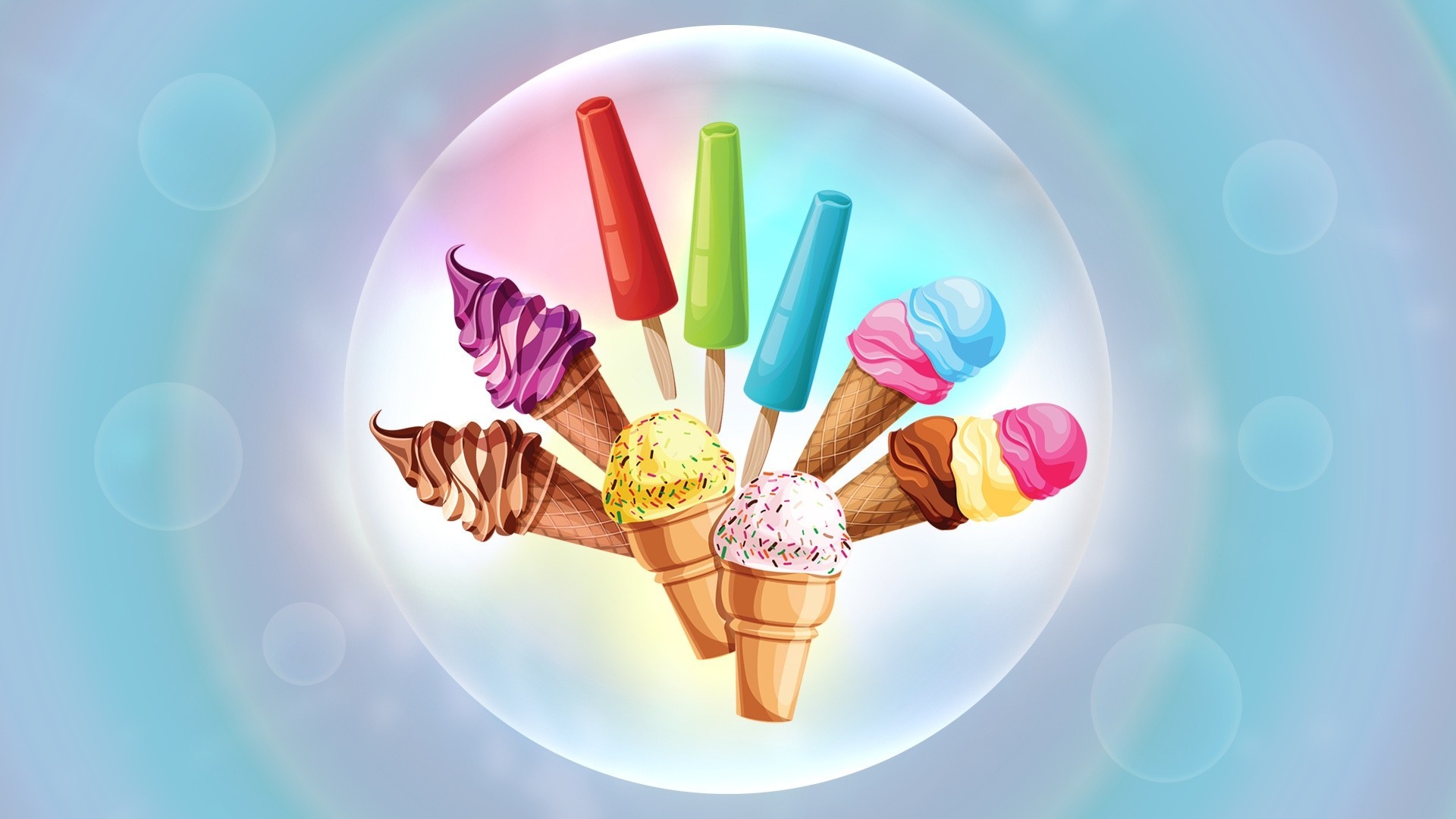 cream chocolate horn ice cream