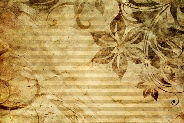Pattern on beige textured background