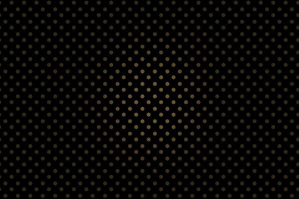 The black canvas is all pimpled