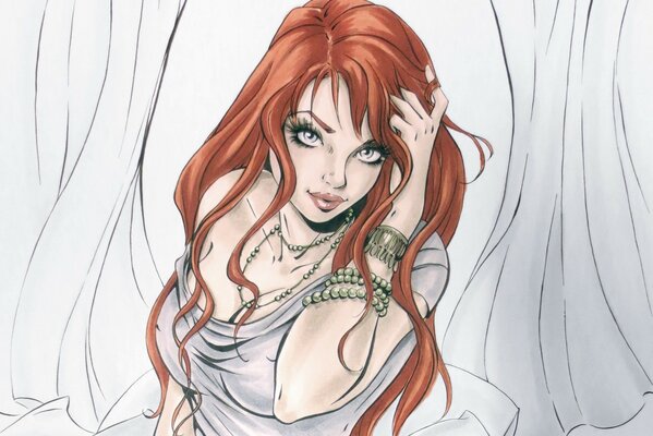 Drawing Art of a beautiful girl
