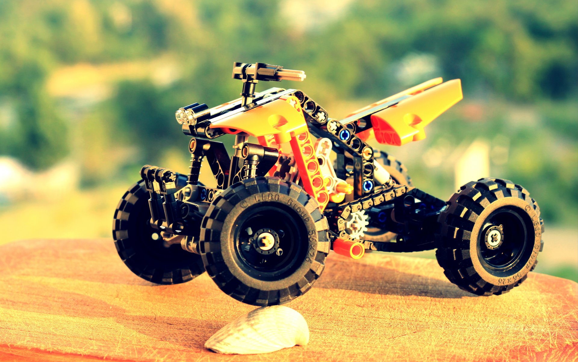 lego atv orange
