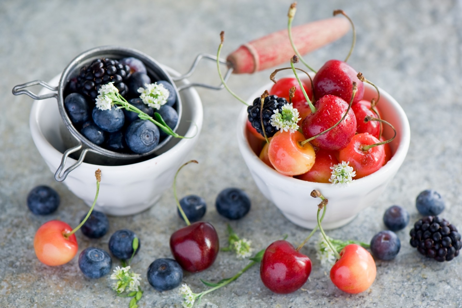 blueberries berries sakura flower blackberry