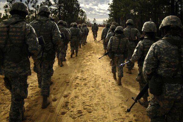 Military guys go on a mission