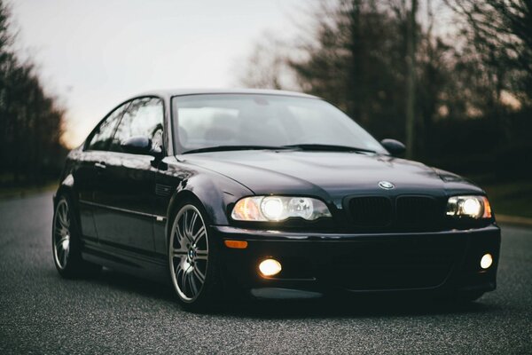 Bmw m3 car on the road
