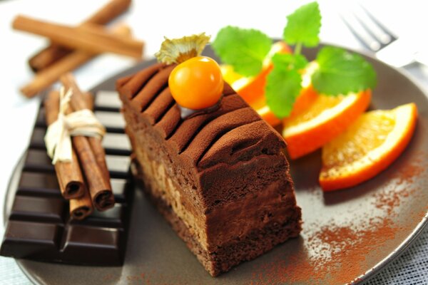 Beautiful sweetness with mint and cinnamon