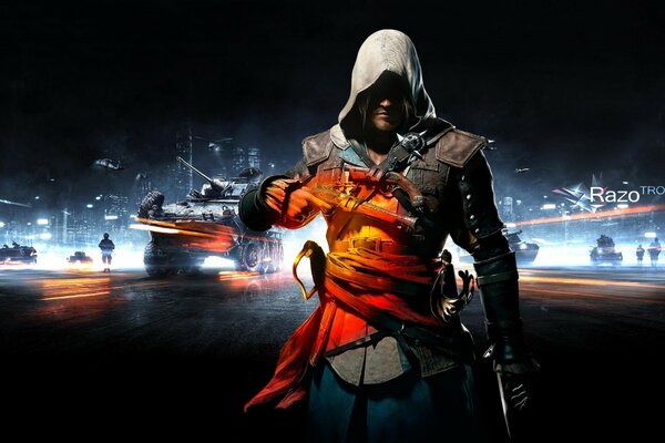 Mixed worlds of Assassin and Battlefield
