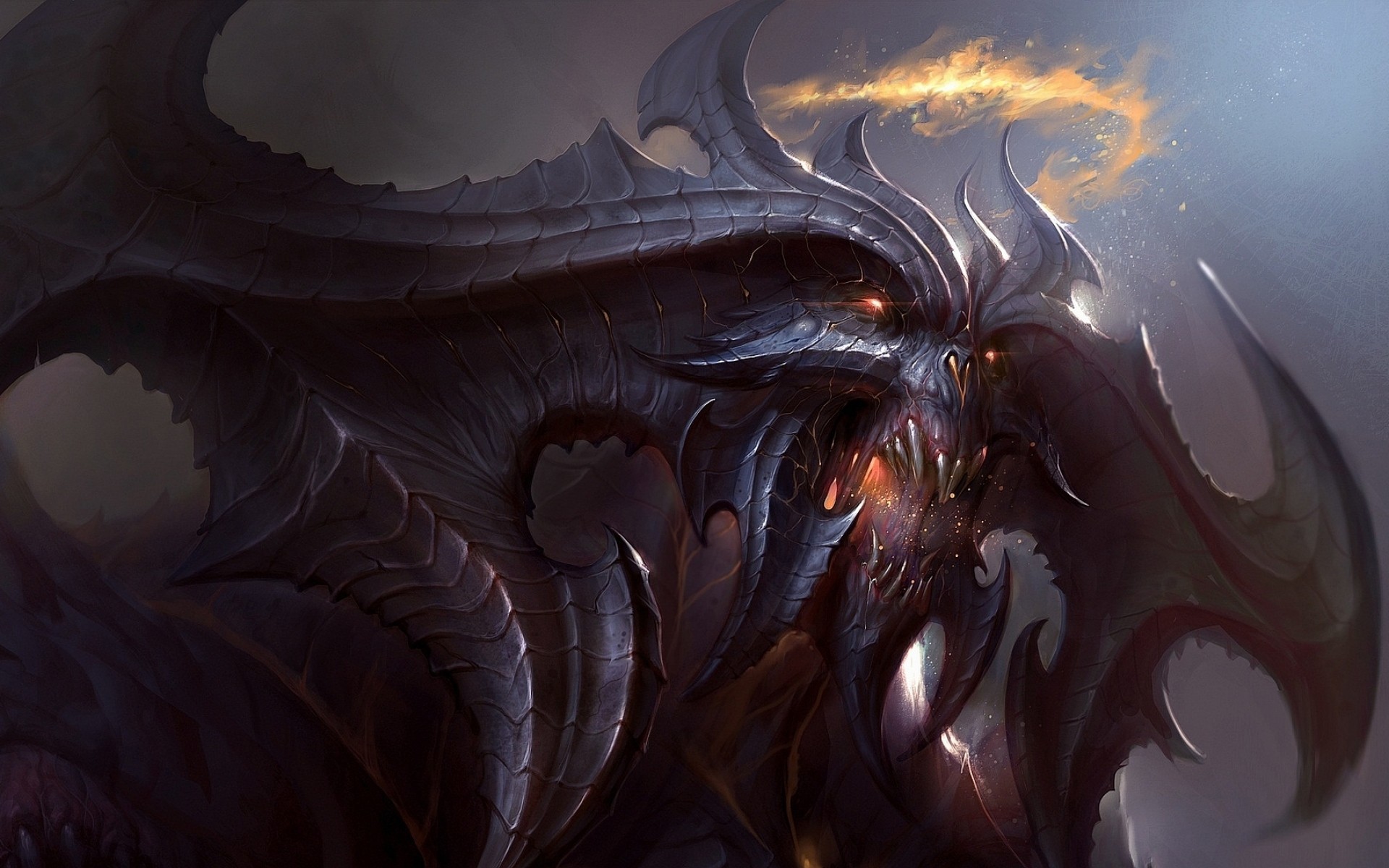 diablo painting rpg dark fantasy storm