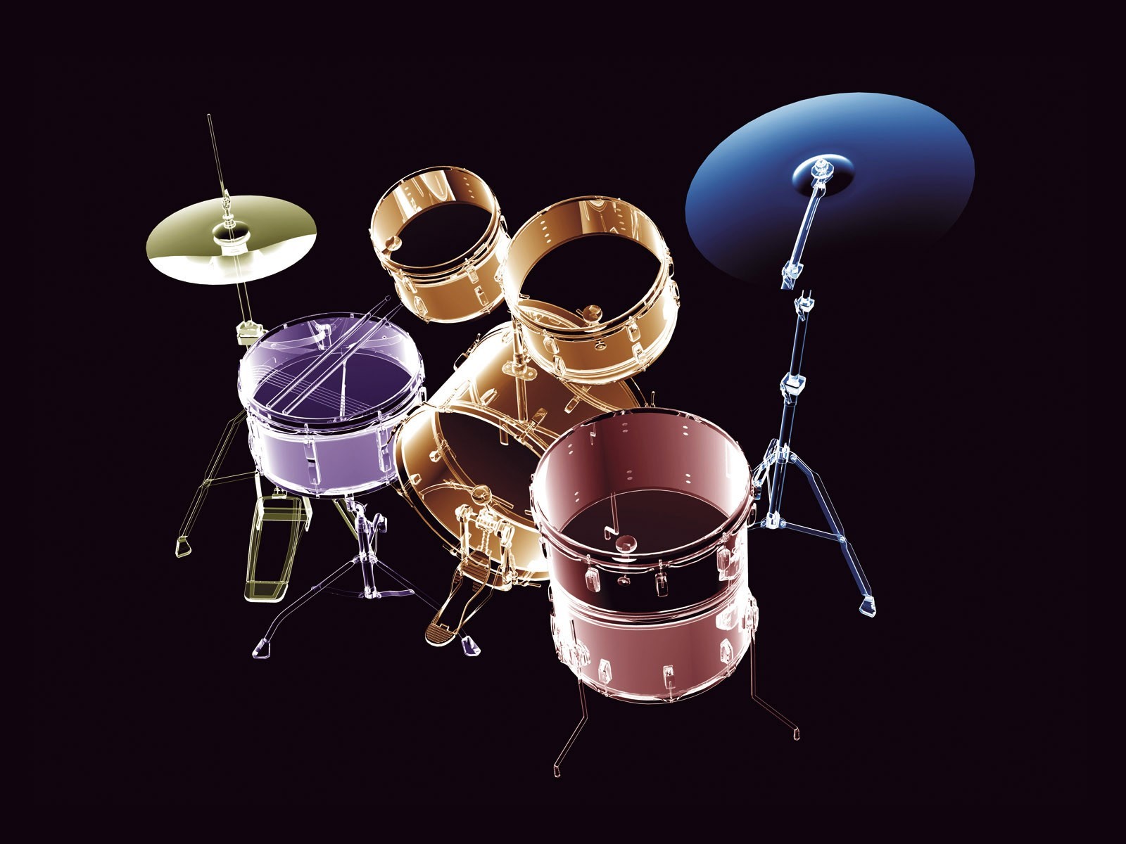 x-rays drums tools music
