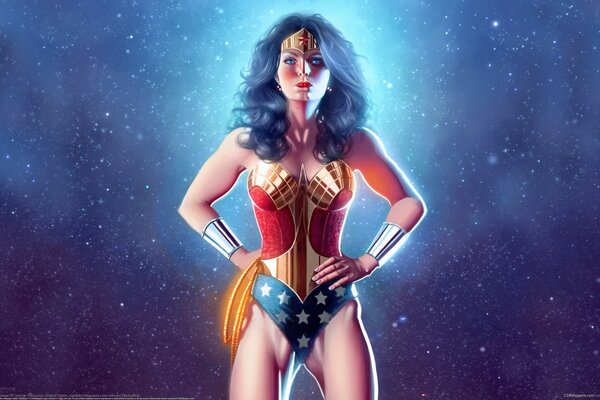 Superwoman. superheroes. drawing. George patsouras