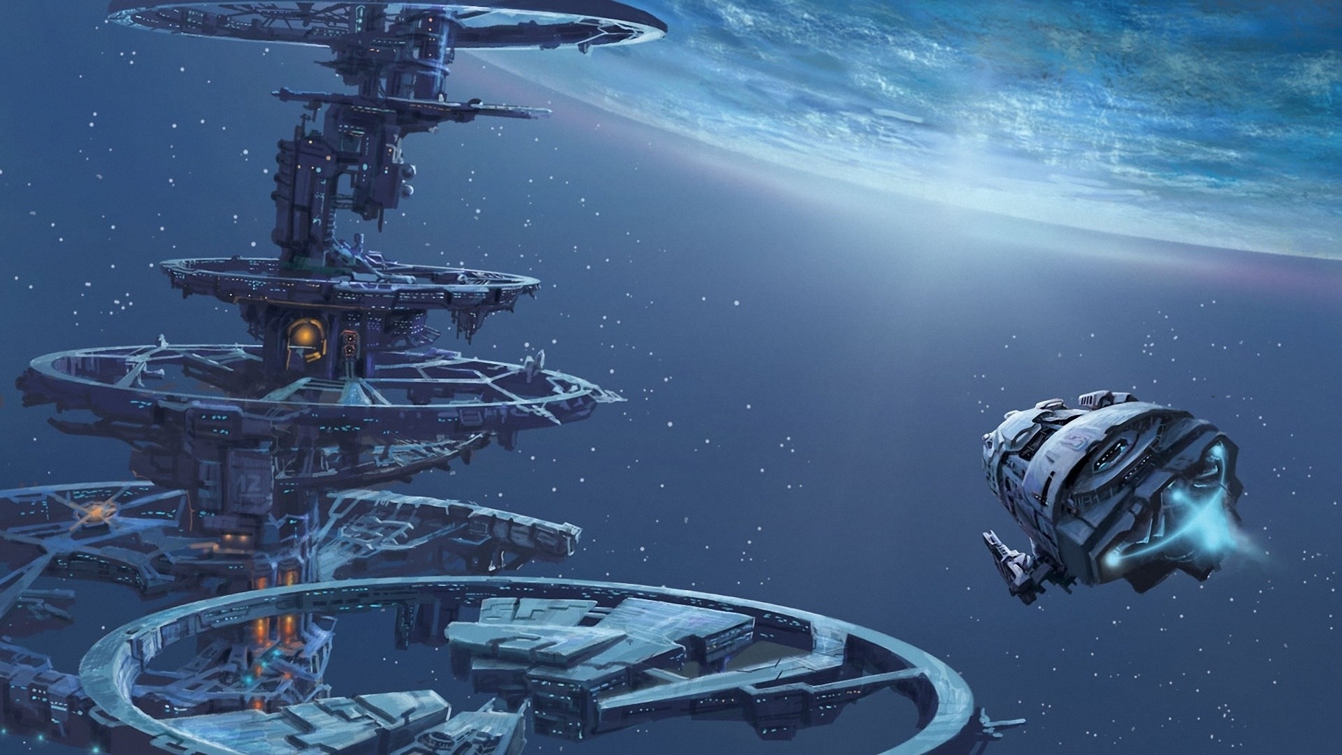hip space art planet station