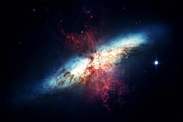 Galaxy type and two years ago on the territory of Ukraine on a white screen