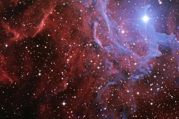 Flaming starry cosmic Rain
