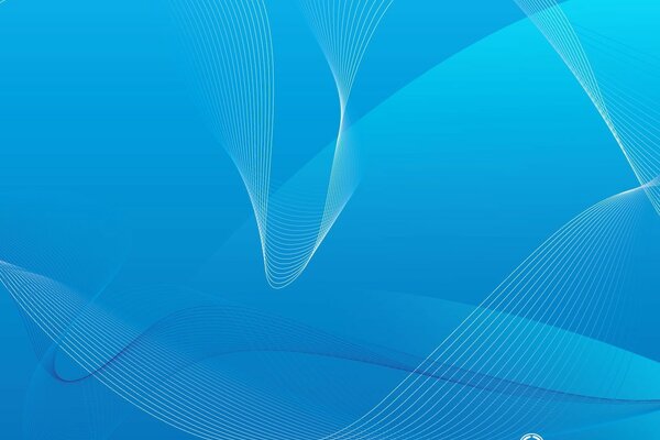 Abstract arcs on a blue background