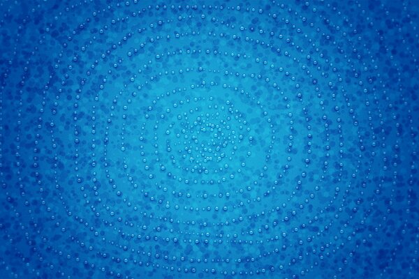Round drops on a blue background