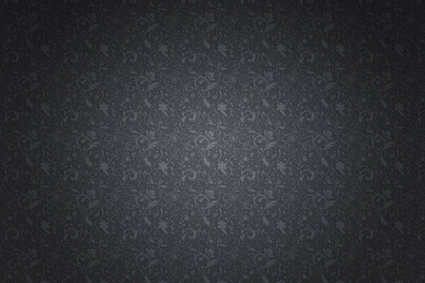 Curly patterns on a black background