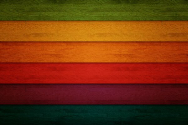 Colorful wooden bars in retro style