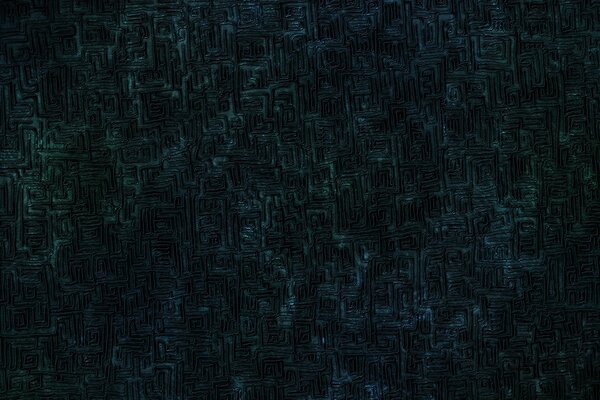A dark dense maze with veins