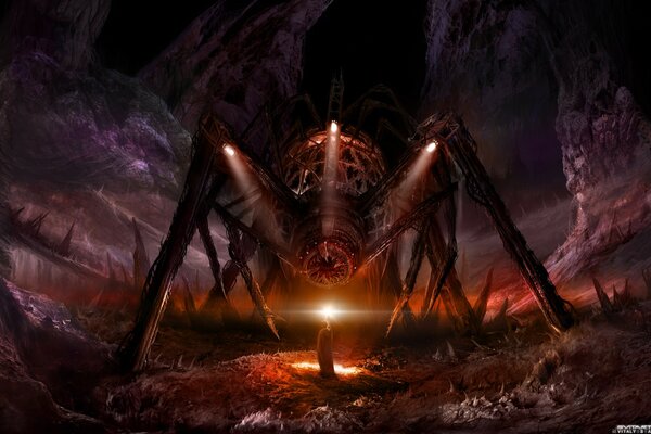Robot monster drawing fantasy