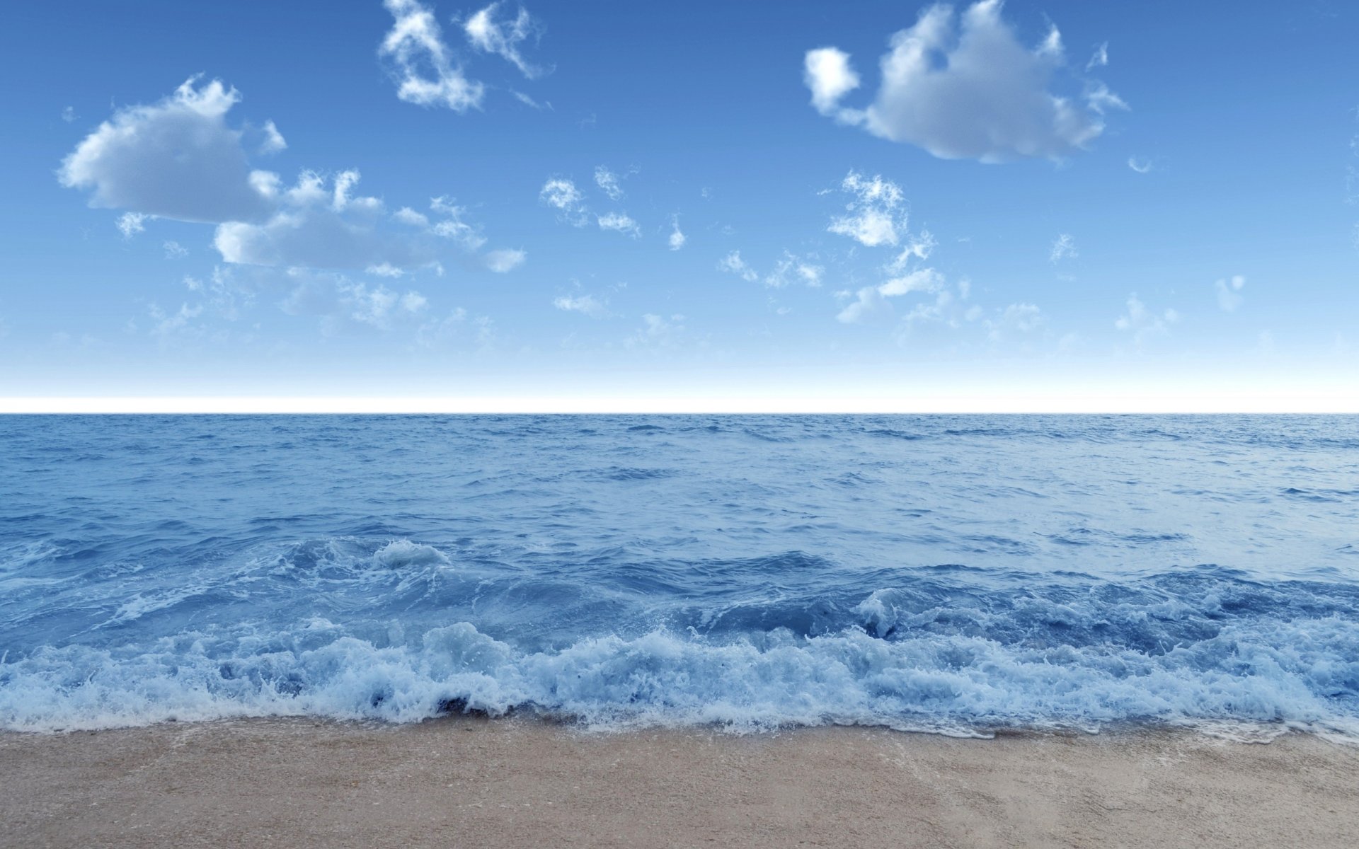 ea waves wave water shore beach sand sky blue clouds summer landscape nature